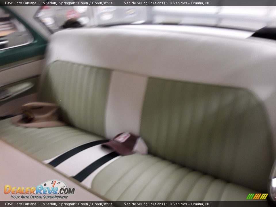 Rear Seat of 1956 Ford Fairlane Club Sedan Photo #8