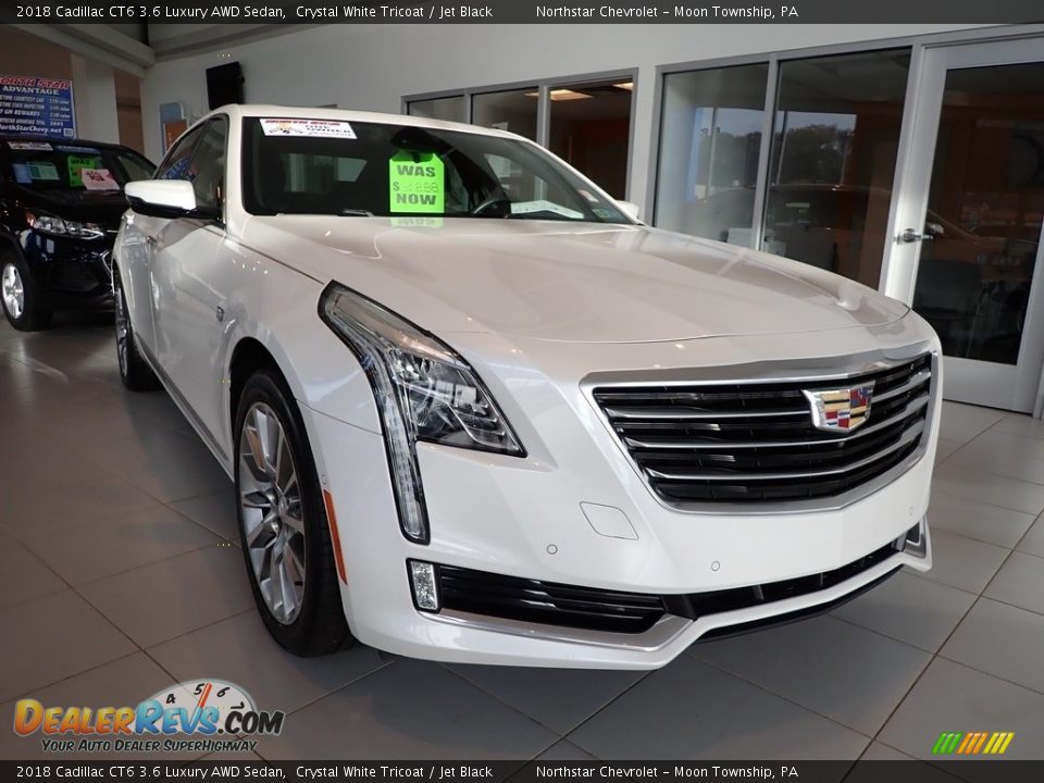 2018 Cadillac CT6 3.6 Luxury AWD Sedan Crystal White Tricoat / Jet Black Photo #11