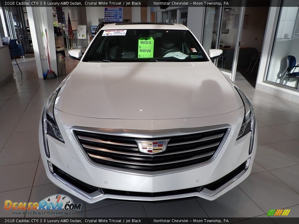 2018 Cadillac CT6 3.6 Luxury AWD Sedan Crystal White Tricoat / Jet Black Photo #12