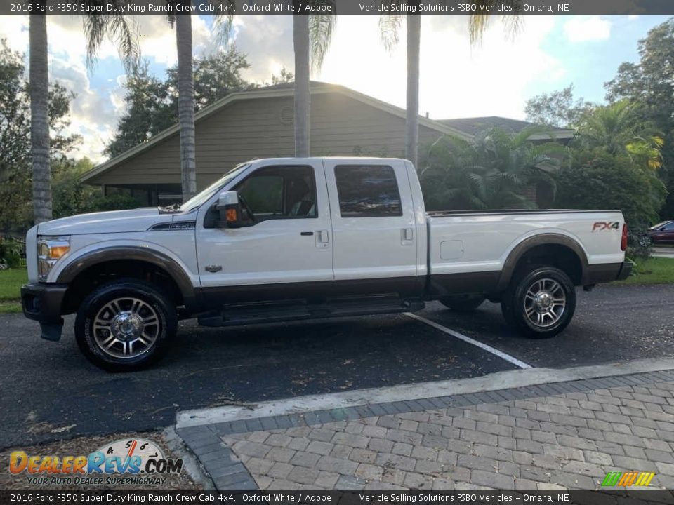 2016 Ford F350 Super Duty King Ranch Crew Cab 4x4 Oxford White / Adobe Photo #1