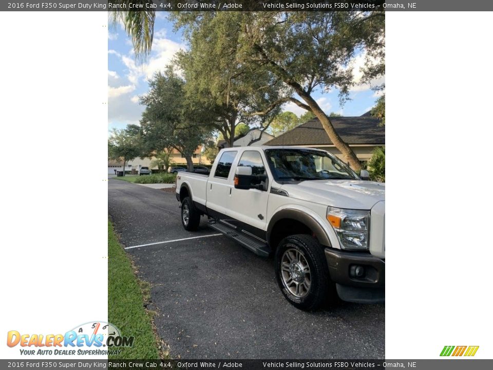 2016 Ford F350 Super Duty King Ranch Crew Cab 4x4 Oxford White / Adobe Photo #9