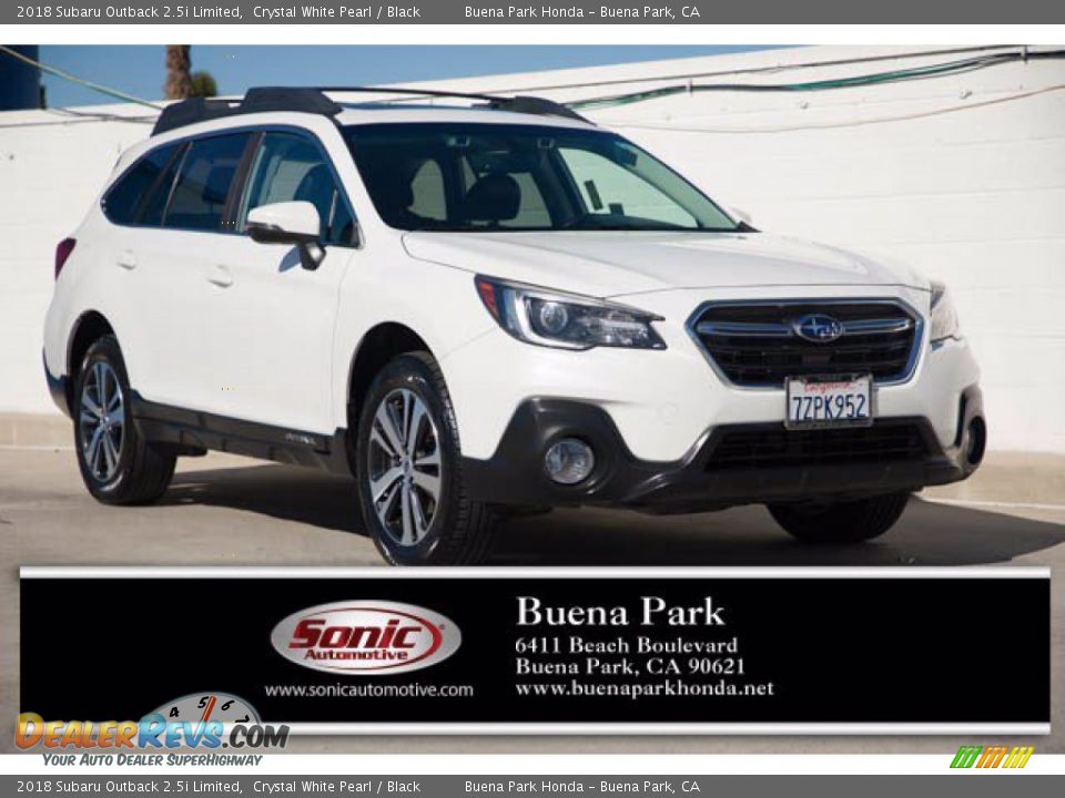 2018 Subaru Outback 2.5i Limited Crystal White Pearl / Black Photo #1