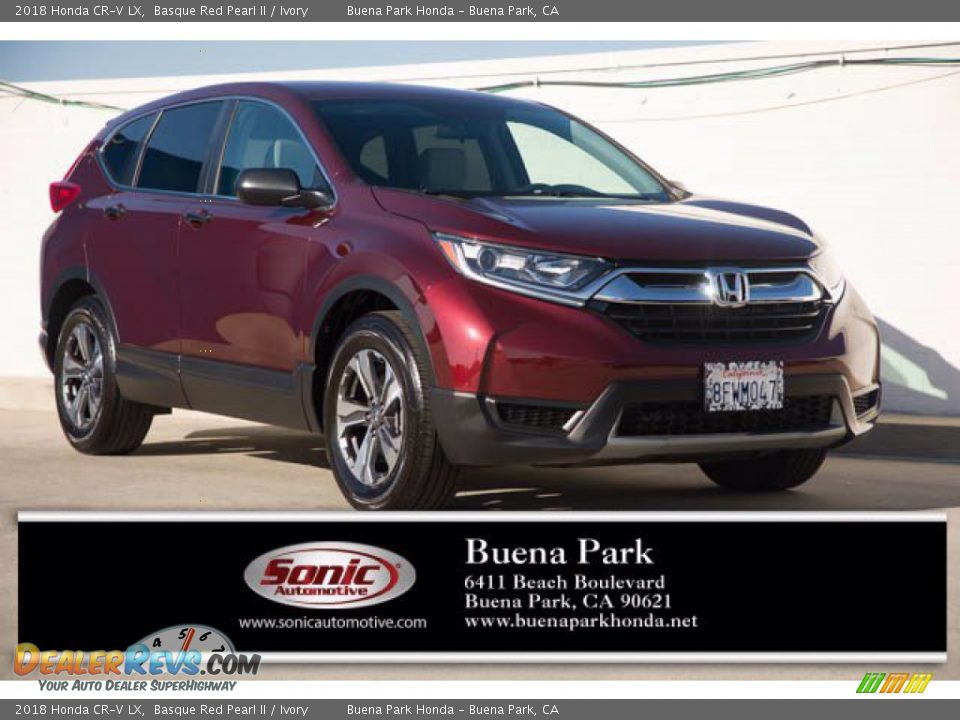 2018 Honda CR-V LX Basque Red Pearl II / Ivory Photo #1