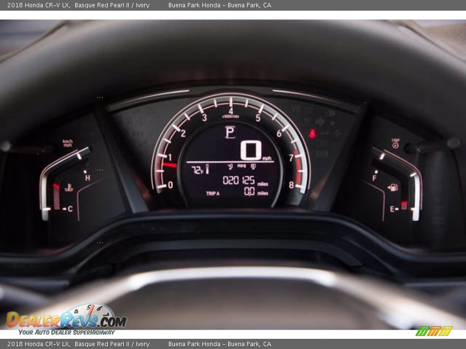 2018 Honda CR-V LX Basque Red Pearl II / Ivory Photo #28