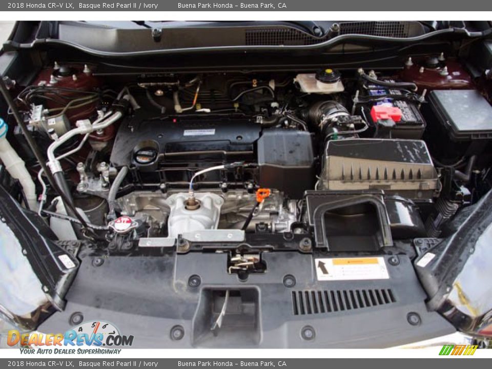 2018 Honda CR-V LX Basque Red Pearl II / Ivory Photo #34