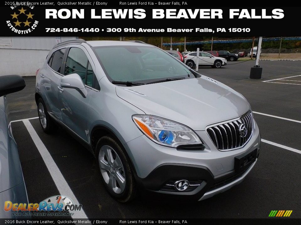 2016 Buick Encore Leather Quicksilver Metallic / Ebony Photo #1