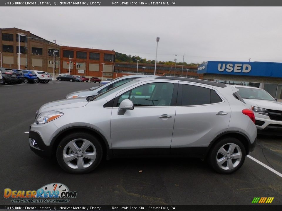 2016 Buick Encore Leather Quicksilver Metallic / Ebony Photo #2