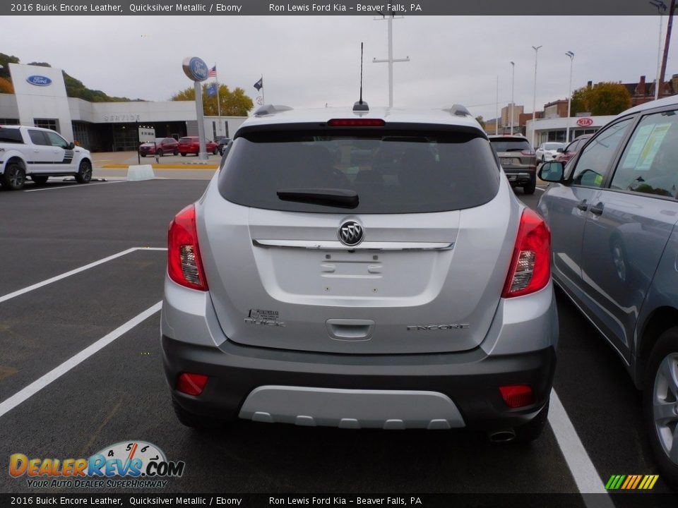 2016 Buick Encore Leather Quicksilver Metallic / Ebony Photo #3