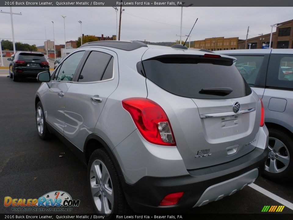 2016 Buick Encore Leather Quicksilver Metallic / Ebony Photo #4