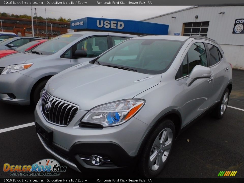 2016 Buick Encore Leather Quicksilver Metallic / Ebony Photo #5