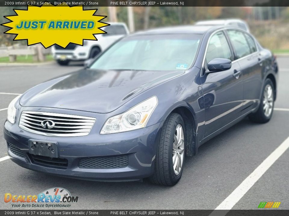 2009 Infiniti G 37 x Sedan Blue Slate Metallic / Stone Photo #1