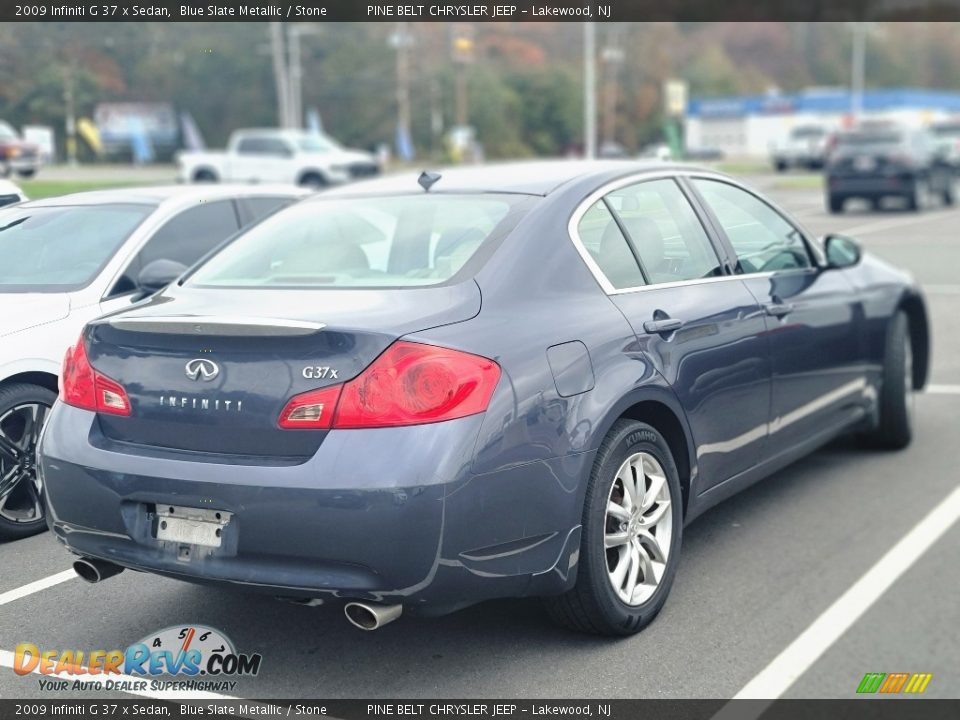 2009 Infiniti G 37 x Sedan Blue Slate Metallic / Stone Photo #4