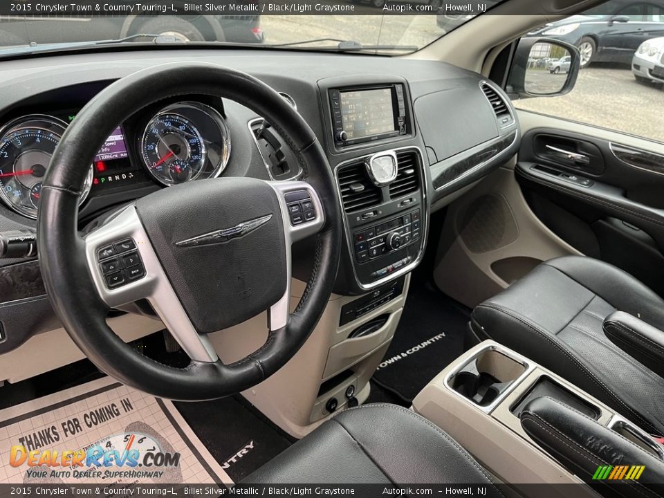 2015 Chrysler Town & Country Touring-L Billet Silver Metallic / Black/Light Graystone Photo #15