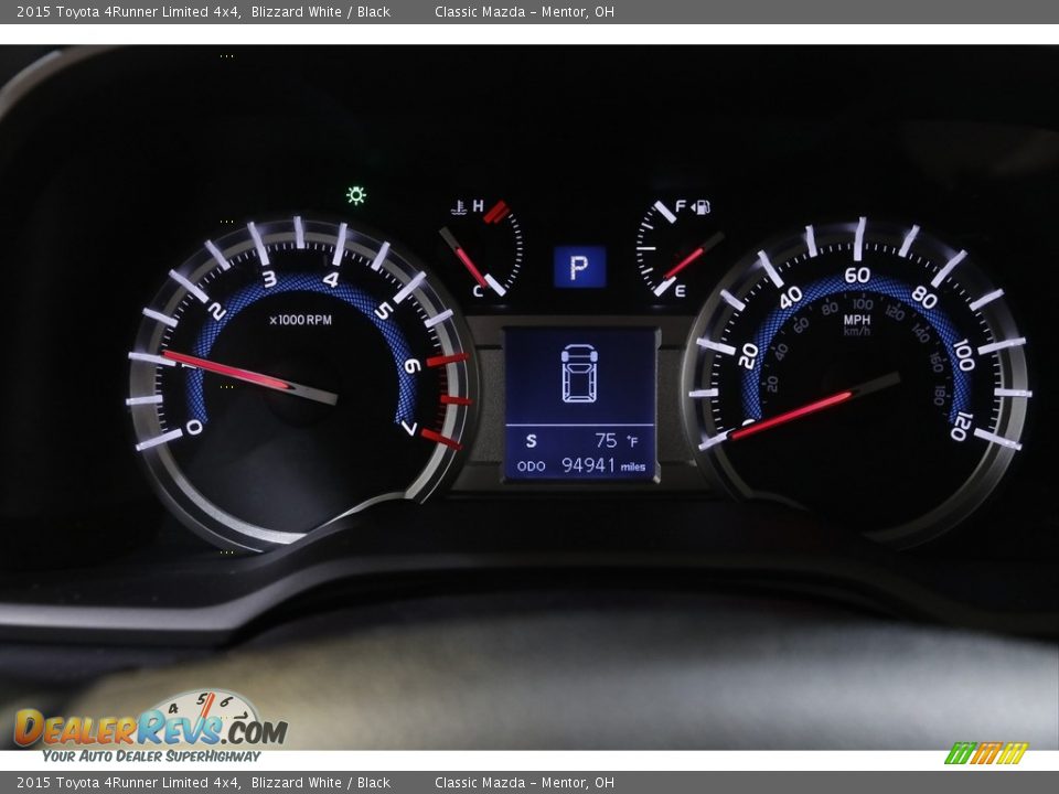 2015 Toyota 4Runner Limited 4x4 Blizzard White / Black Photo #8