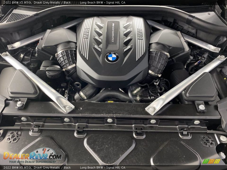 2022 BMW X5 M50i Dravit Grey Metallic / Black Photo #10