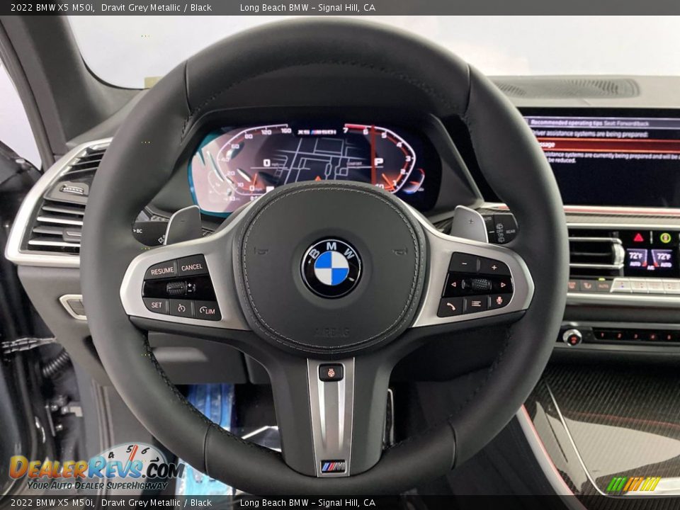 2022 BMW X5 M50i Dravit Grey Metallic / Black Photo #15