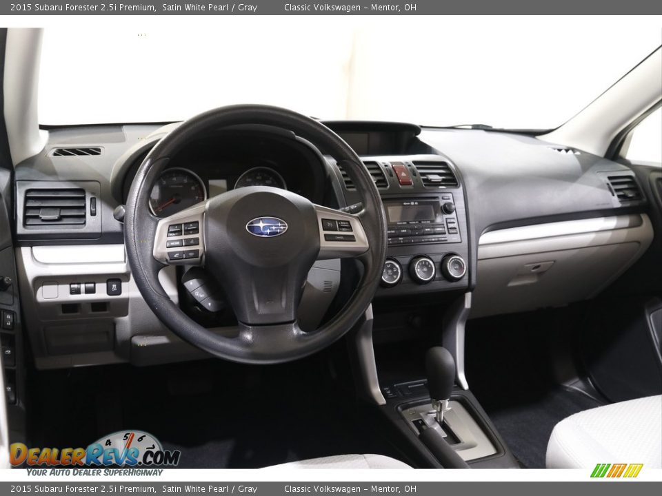 2015 Subaru Forester 2.5i Premium Satin White Pearl / Gray Photo #6