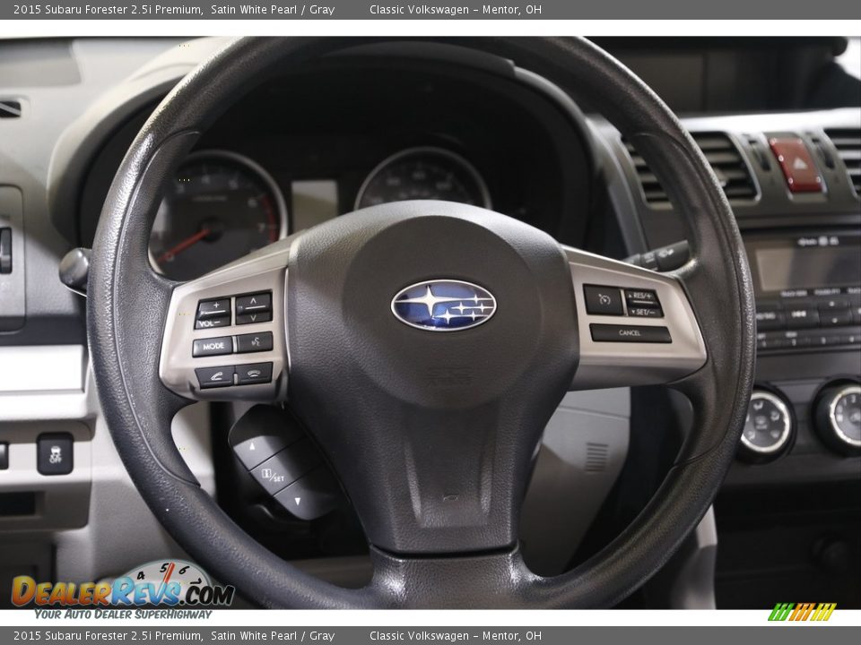 2015 Subaru Forester 2.5i Premium Satin White Pearl / Gray Photo #7