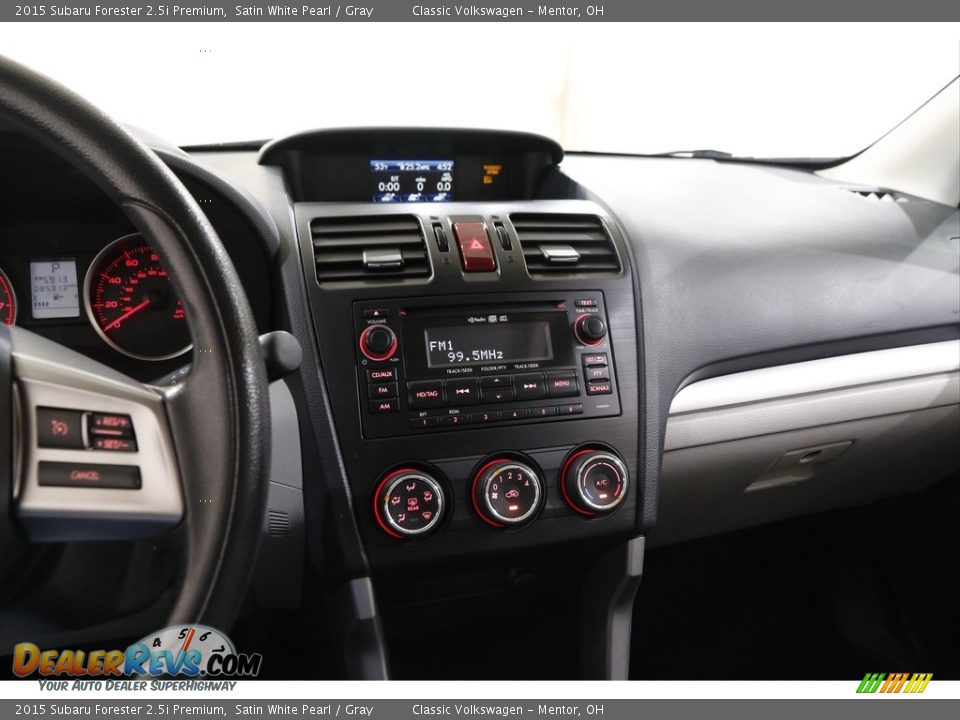 2015 Subaru Forester 2.5i Premium Satin White Pearl / Gray Photo #9