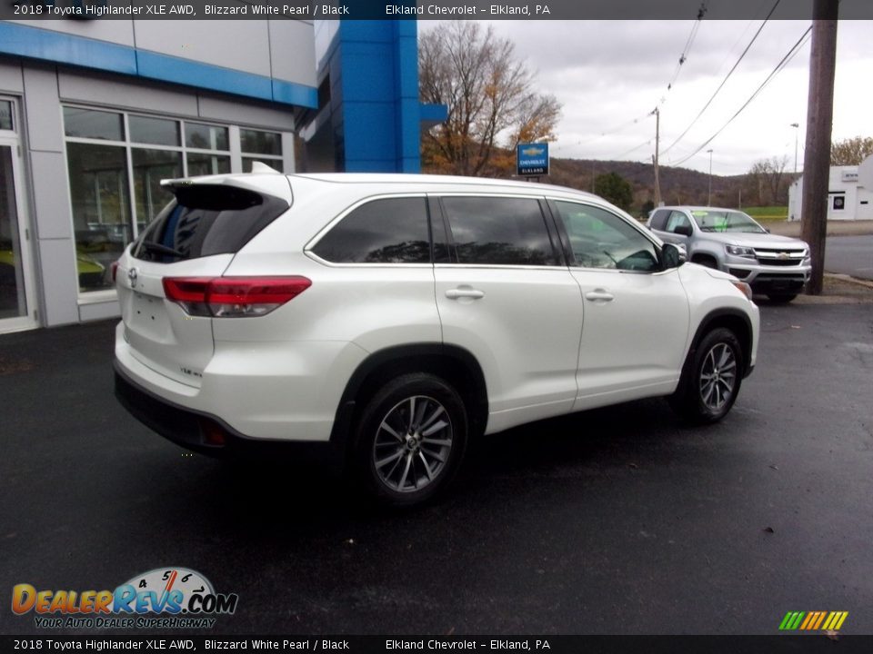 2018 Toyota Highlander XLE AWD Blizzard White Pearl / Black Photo #3