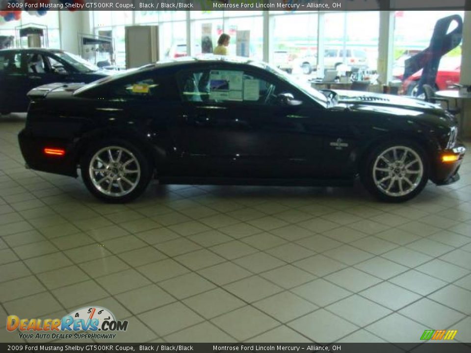 2009 Ford Mustang Shelby GT500KR Coupe Black / Black/Black Photo #4