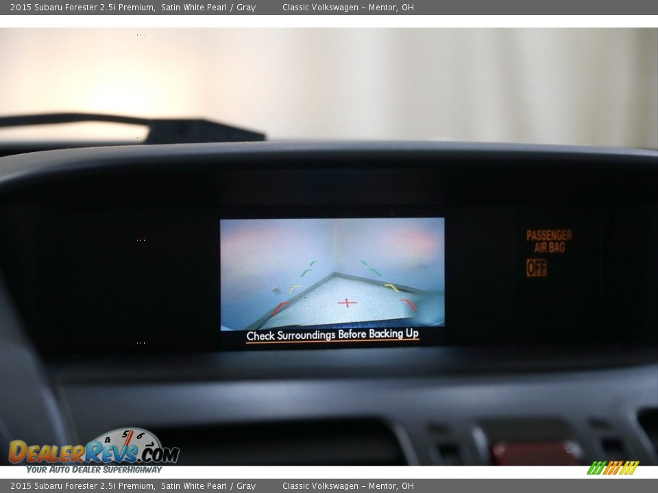 2015 Subaru Forester 2.5i Premium Satin White Pearl / Gray Photo #13