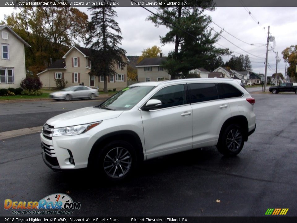 2018 Toyota Highlander XLE AWD Blizzard White Pearl / Black Photo #6