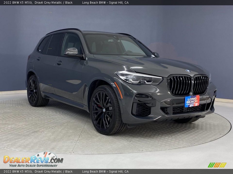 2022 BMW X5 M50i Dravit Grey Metallic / Black Photo #28