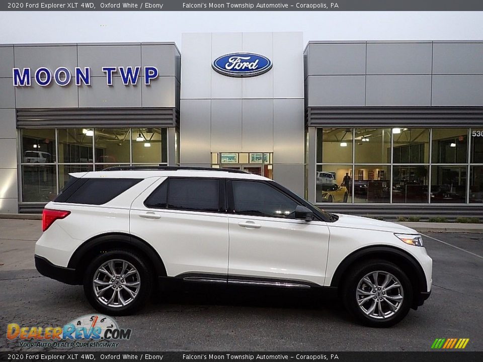 2020 Ford Explorer XLT 4WD Oxford White / Ebony Photo #1