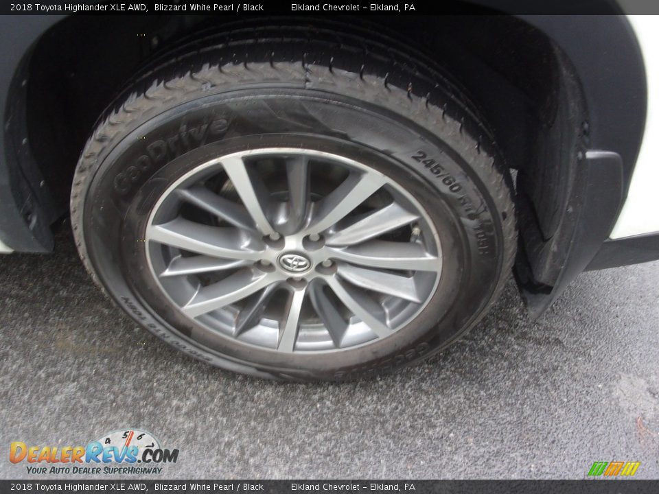 2018 Toyota Highlander XLE AWD Blizzard White Pearl / Black Photo #10