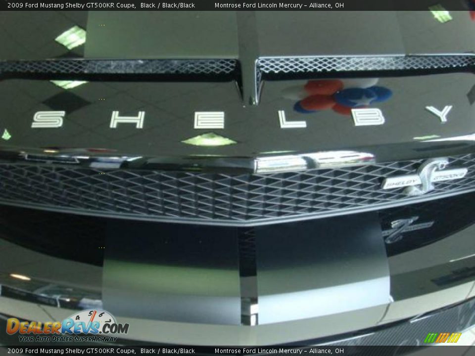 2009 Ford Mustang Shelby GT500KR Coupe Black / Black/Black Photo #8