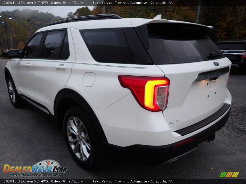 2020 Ford Explorer XLT 4WD Oxford White / Ebony Photo #4