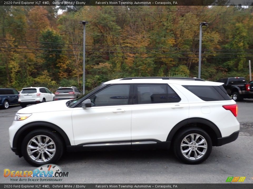 2020 Ford Explorer XLT 4WD Oxford White / Ebony Photo #5