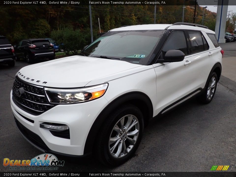 2020 Ford Explorer XLT 4WD Oxford White / Ebony Photo #6