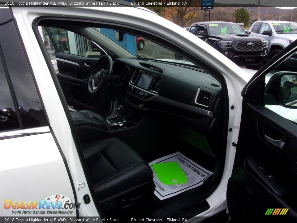 2018 Toyota Highlander XLE AWD Blizzard White Pearl / Black Photo #16