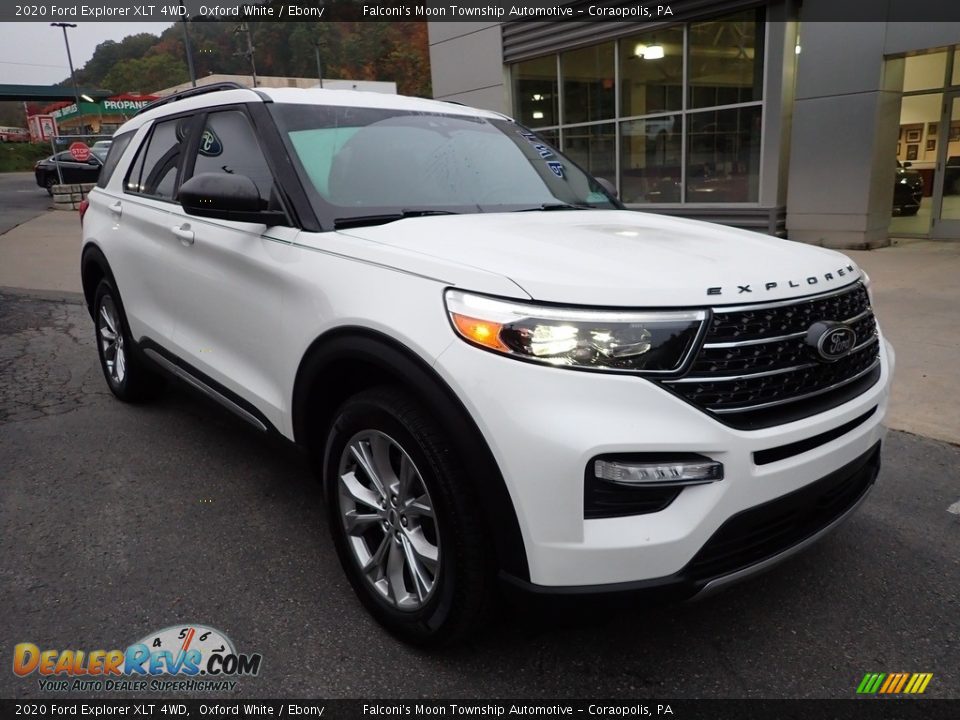 2020 Ford Explorer XLT 4WD Oxford White / Ebony Photo #8