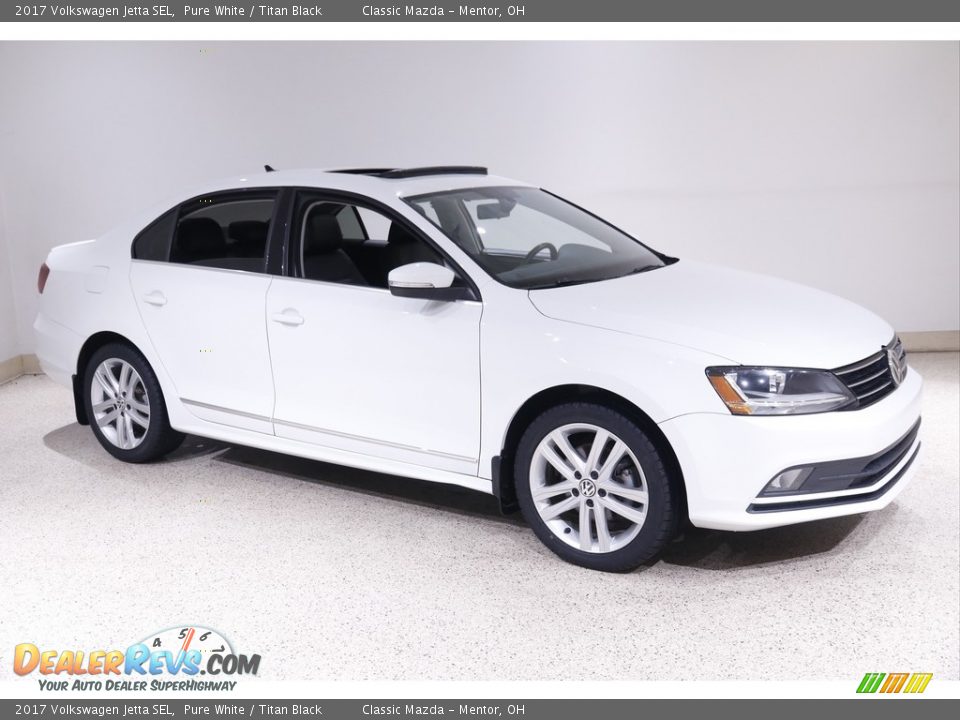 2017 Volkswagen Jetta SEL Pure White / Titan Black Photo #1