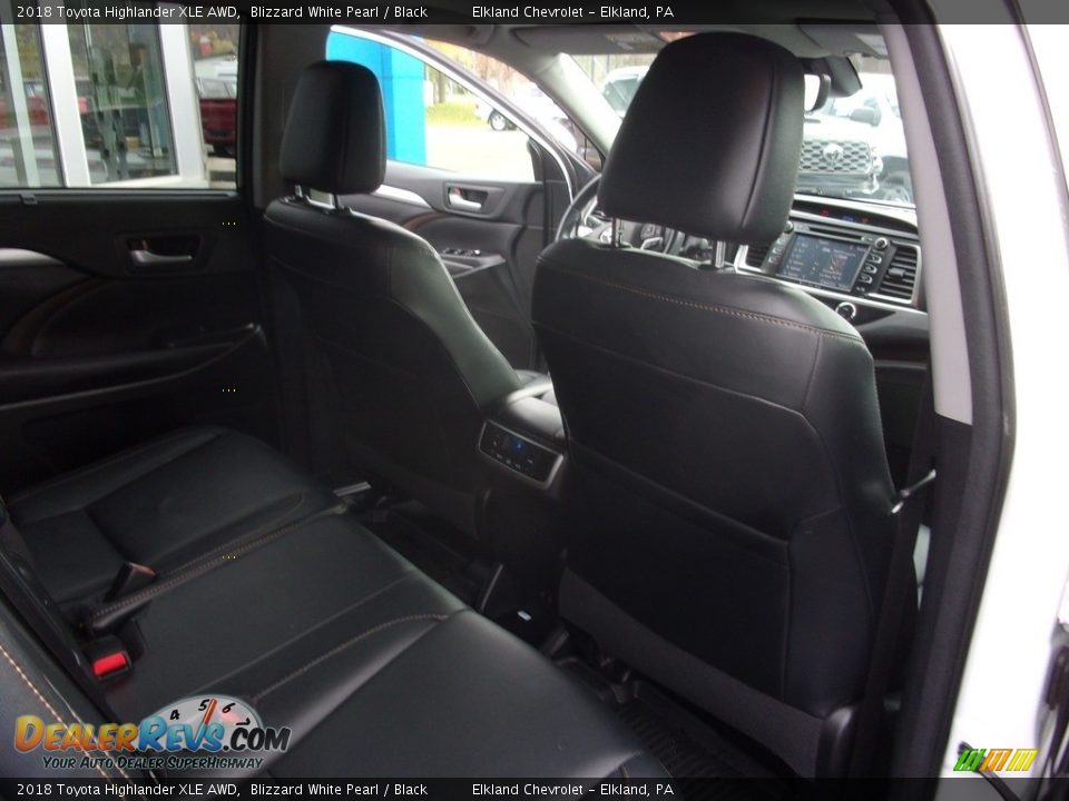 2018 Toyota Highlander XLE AWD Blizzard White Pearl / Black Photo #19