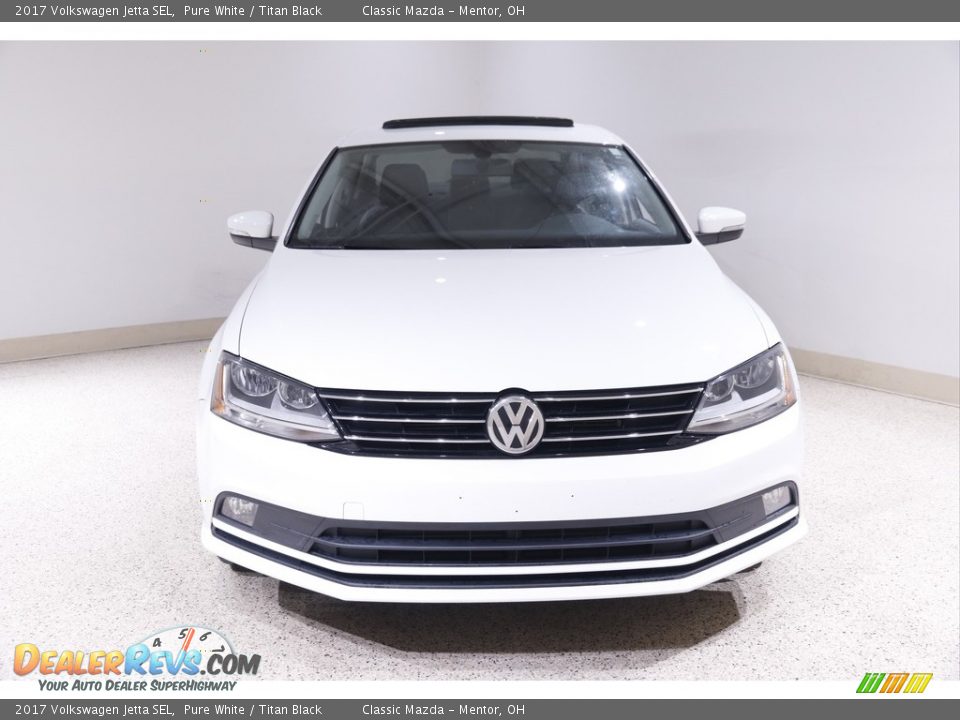 2017 Volkswagen Jetta SEL Pure White / Titan Black Photo #2