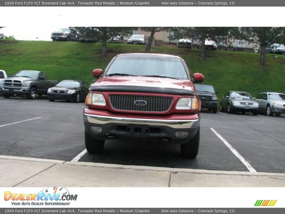 1999 Ford F150 XLT Extended Cab 4x4 Toreador Red Metallic / Medium Graphite Photo #2