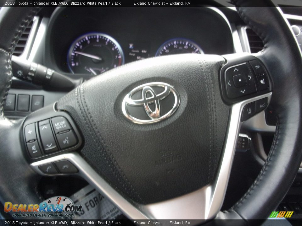 2018 Toyota Highlander XLE AWD Blizzard White Pearl / Black Photo #22