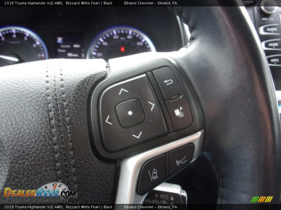 2018 Toyota Highlander XLE AWD Blizzard White Pearl / Black Photo #23