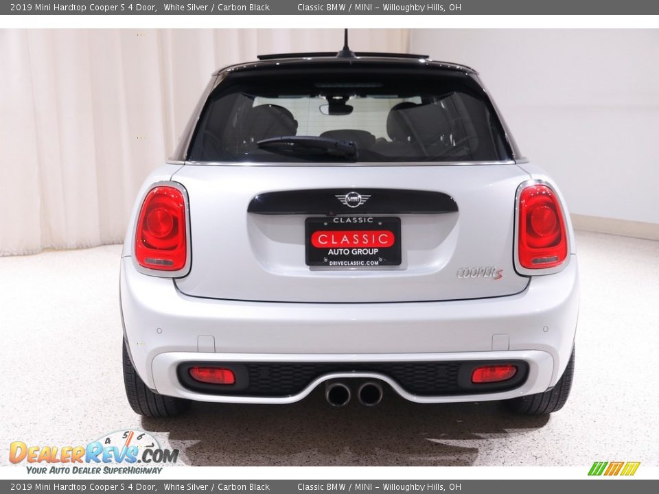 2019 Mini Hardtop Cooper S 4 Door White Silver / Carbon Black Photo #19