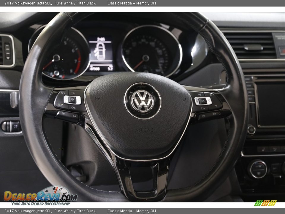 2017 Volkswagen Jetta SEL Pure White / Titan Black Photo #7