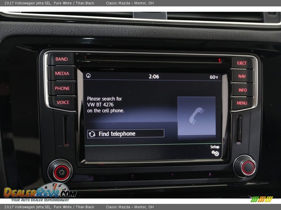 2017 Volkswagen Jetta SEL Pure White / Titan Black Photo #10