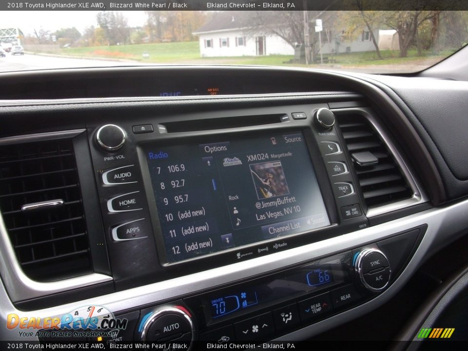2018 Toyota Highlander XLE AWD Blizzard White Pearl / Black Photo #27