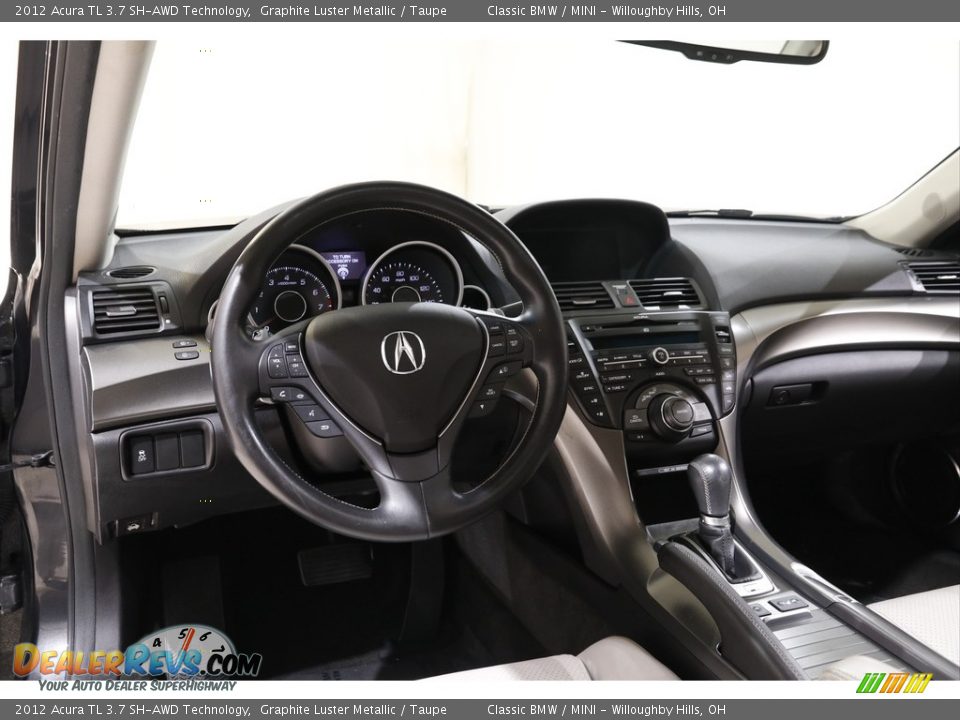 2012 Acura TL 3.7 SH-AWD Technology Graphite Luster Metallic / Taupe Photo #6