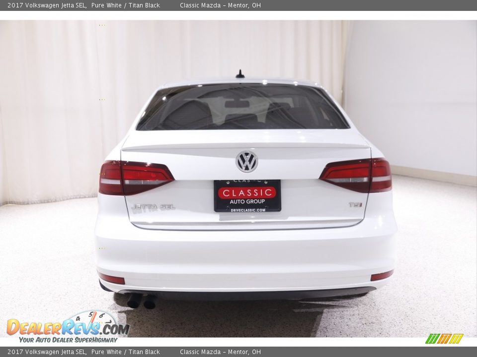 2017 Volkswagen Jetta SEL Pure White / Titan Black Photo #16