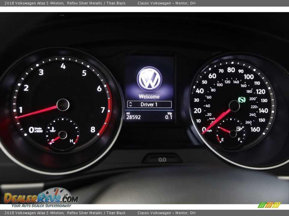 2018 Volkswagen Atlas S 4Motion Gauges Photo #8