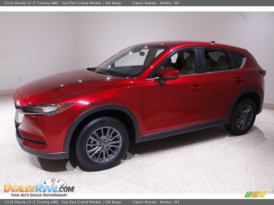 2019 Mazda CX-5 Touring AWD Soul Red Crystal Metallic / Silk Beige Photo #3